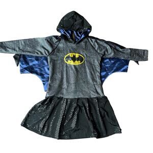 Rubie's Bat Girl Hoodie Costume w attached hood/Cap girls size Small/medium